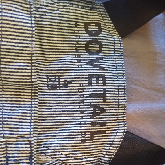 Dovetail Striped Overalls- Freshly Overall, Indigo Stripe - Picture 3 of 4